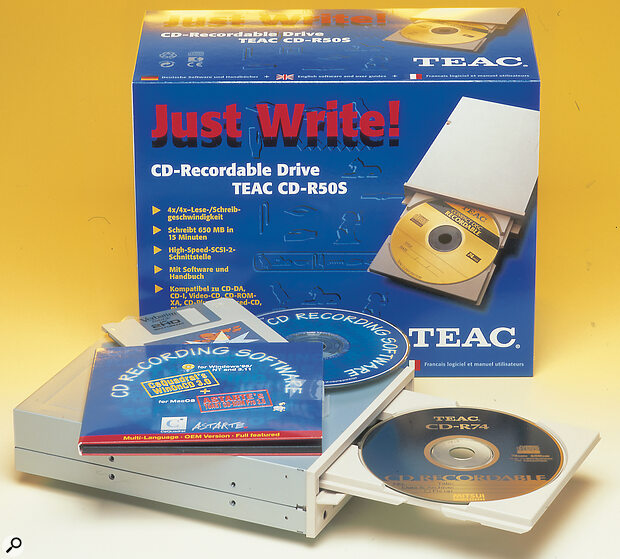 If you're mastering to CD‑ROM, it's important to choose a CD‑ROM drive and software that can write in 'disc‑at‑once' mode, and also that your software supports PQ coding to Red Book standard. TEAC's CD‑R50S is one such drive.