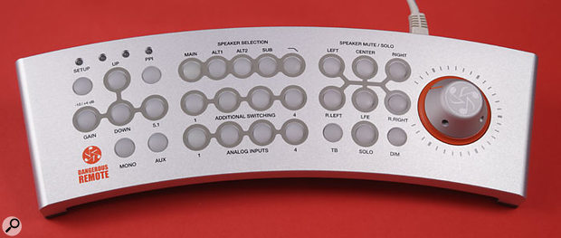 The elegant remote allows control of both units, which means that you don't need to upgrade the remote if you upgrade from stereo to surround.