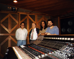 r-l: Lou Holtzman, Yaron Fuchs, Rupert Neve, Greg Hutchinson