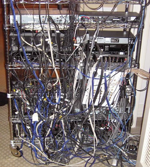 Awful Server Room Wiring Awful Server Room Wiring