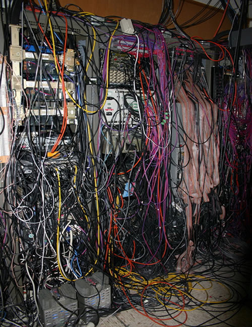 Horrible Server Room Cabling Horrible Server Room Cabling