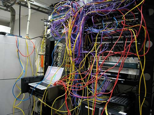 Server Room Wiring Rats Nest Server Room Wiring Rats Nest