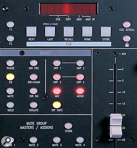 Many of the unique functions of the Spirit 324 Live can be accessed via dedicated buttons in the Master section.